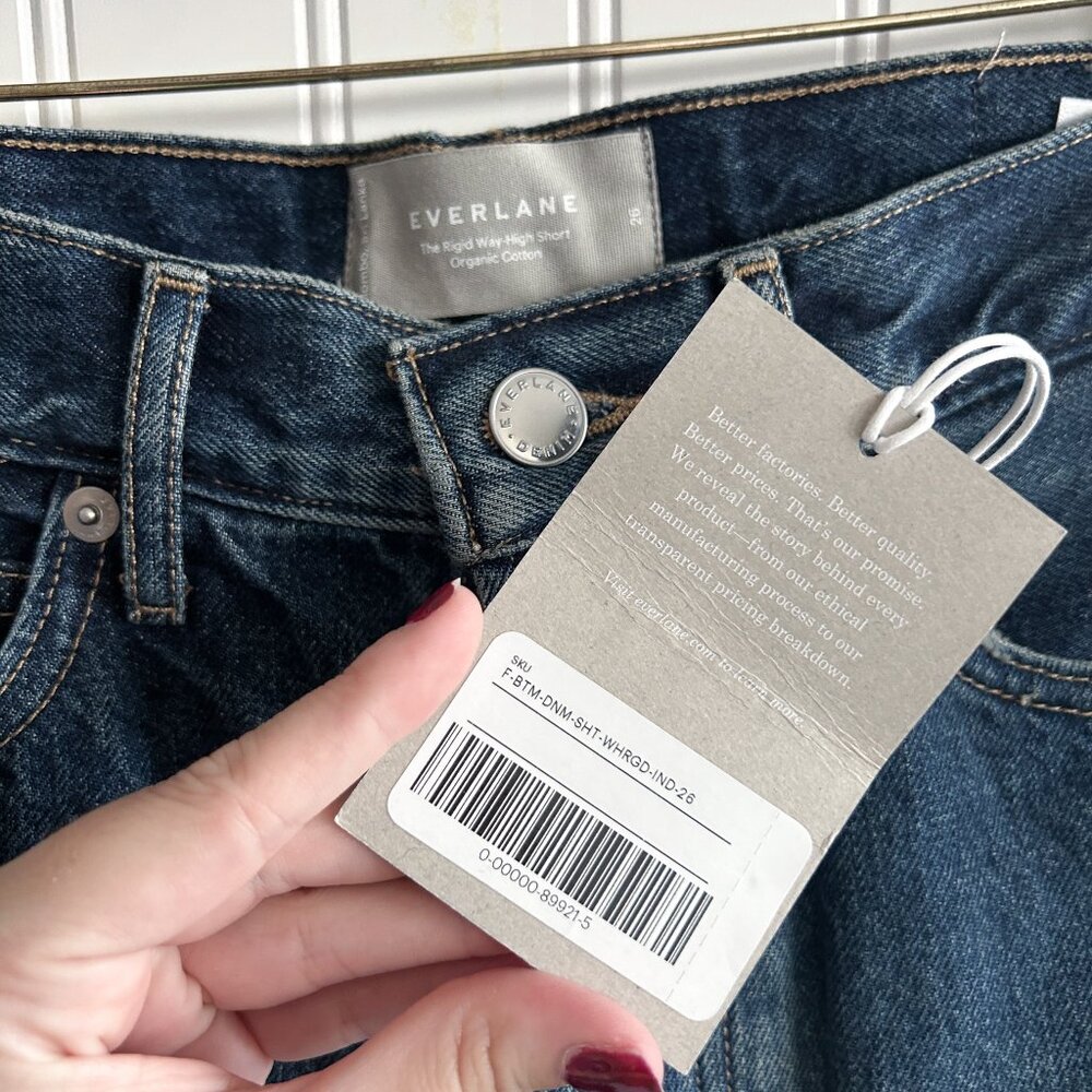 NWT Everlane The Rigid Way High Short Size 26 - Picture 3 of 4